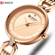 CURREN 9052  Fashion Silver Watch Women Montre Femme Luxury Stainless Steel Band waterproof Casual Wrist Watch Gift Reloj Mujer